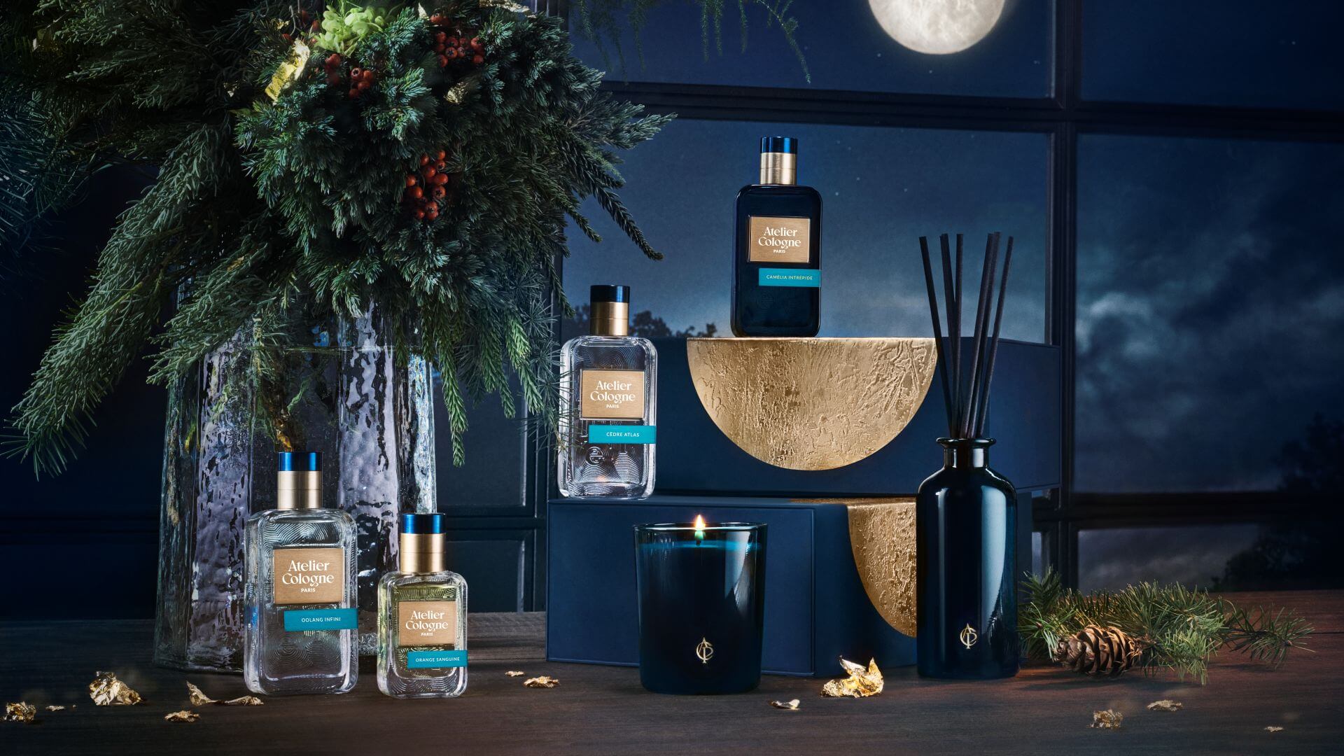 Atelier Cologne 冬至之光 節慶氛圍形象圖