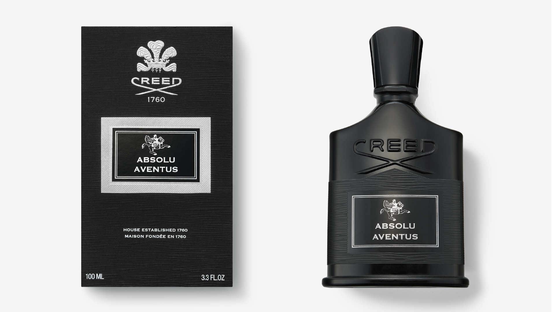 CREED 阿文圖斯。極 香水與包裝展示圖