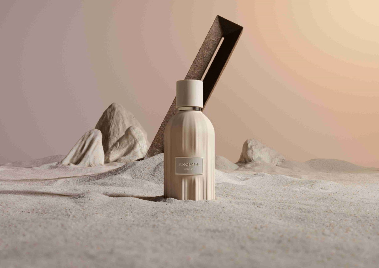AMOUAGE 時光留韻系列香水「∞．LINE 618」，以線性結構詮釋時間延展與無盡旅程
