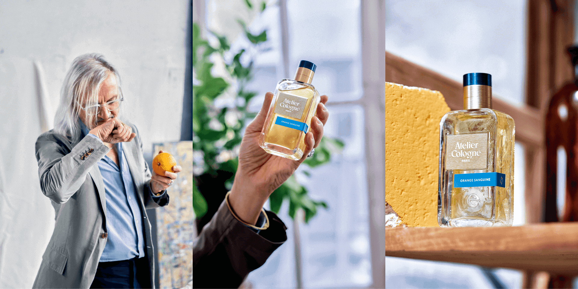 Atelier Cologne 精醇系列赤霞橘光調香師及產品展示圖