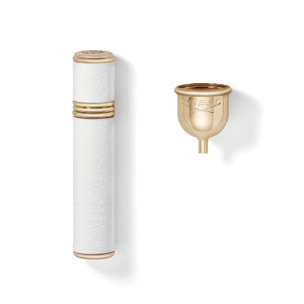 CREED皮革隨身香水瓶10ml(金/白)