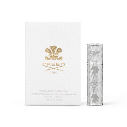 CREED 皮革隨身香水瓶 5ml（銀色）